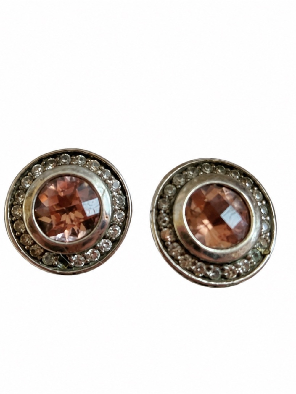 David Yurman Morganite & Diamond Stud Earrings